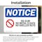 Signmission No Gum No Metal Cleats No Shelled Nuts Sign With Symbol, 7 in W x Rectangle, Vinyl Decal OS-2PACK-NS-D-57-L-14638 - alternate 6